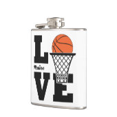 Flasques Nom personnalisé Amour de basketball (Gauche)