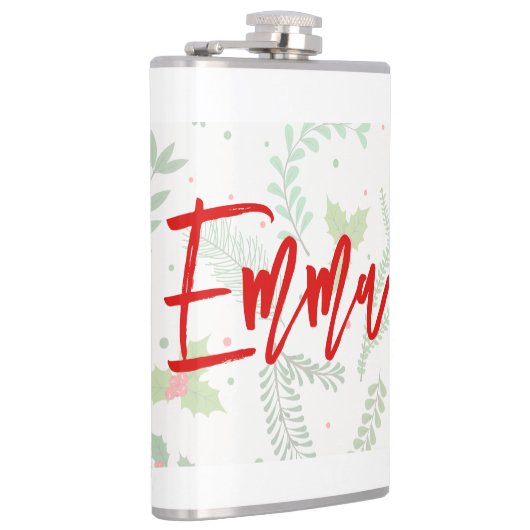 Flasques Nom personnalisé avec motif de Noël (Droite)