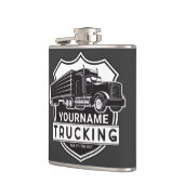 Flasques NOM personnalisé Camions Big Rig Semi Trucker (Gauche)