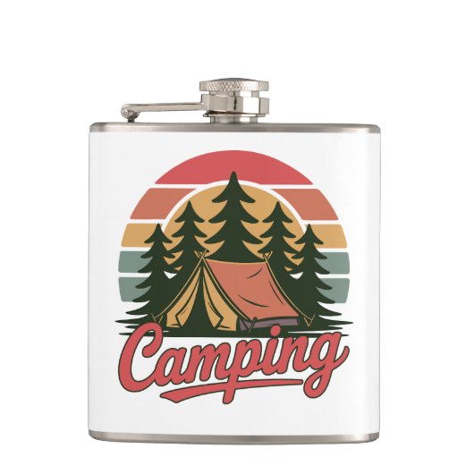 Flasques Nom personnalisé Camping (Devant)