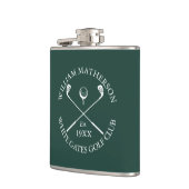 Flasques Nom personnalisé de golf classique Emeraude Vert (Gauche)