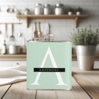 Nom personnalisé de la menthe pastel minimaliste