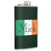 Flasques Nom personnalisé drapeau irlandais (Droite)