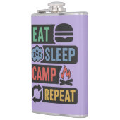 Flasques Nom personnalisé et camping couleur (Gauche)