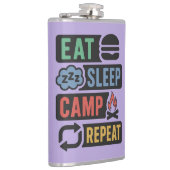 Flasques Nom personnalisé et camping couleur (Droite)