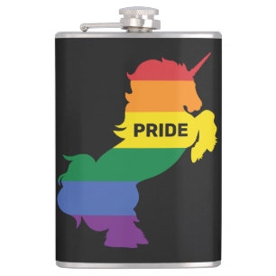 Flasques Nom personnalisé Gay Unicorn