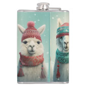 Flasques Nom personnalisé Llamas d'hiver (Dos)