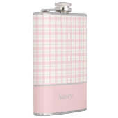 Flasques Nom personnalisé minimaliste rose (Droite)