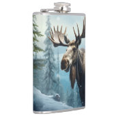 Flasques Nom personnalisé Moose d'hiver (Droite)