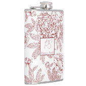 Flasques Nom personnalisé motif de fleurs (Droite)