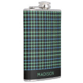 Flasques Nom personnalisé Plaid / Tartan Motif (Droite)