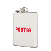 Flasques Nom personnalisé rouge clair gris clair (Gauche)