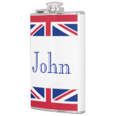 Flasques Nom personnalisé Union Jack Indicateur plat (Gauche)