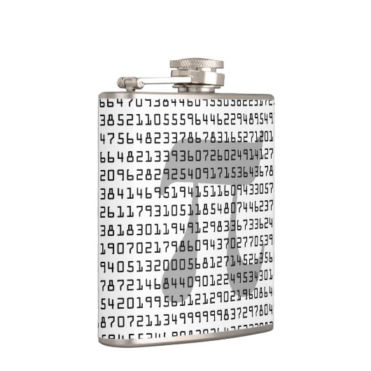 Flasques Nombreux chiffres de Pi Mathematical Constante (Droite)