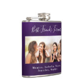 Flasques Noms d'amis pour toujours photo violette (Droite)