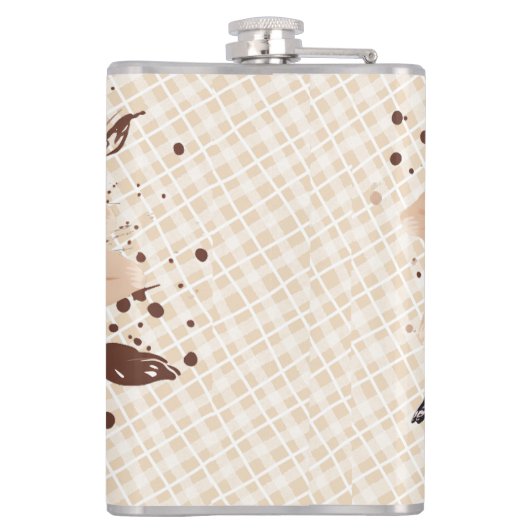 Flasques Nook d'oiseaux en fleurs rustiques (Dos)