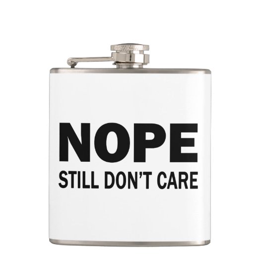 Flasques Nope s'en fiche toujours (Devant)