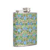 Flasques Nostalgale Blue Morning Glory Hip Flask (Droite)