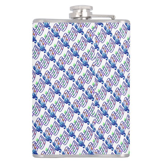 Flasques Notes musicales (Dos)