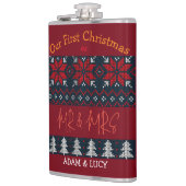 Flasques Notre premier Noël, M. et Mme. /Couple nouvellemen (Gauche)