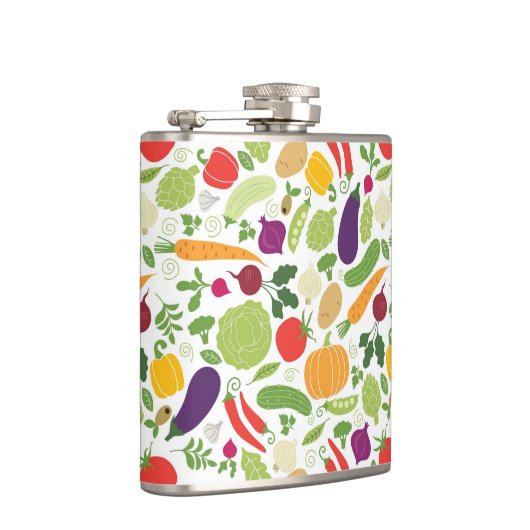 Flasques Nourriture sur un arrière - plan blanc (Droite)