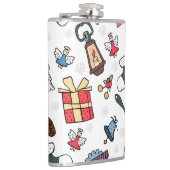 Flasques Nouvel An : Motif de Noël. (Droite)