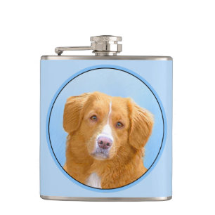 Flasques Nouvelle-Écosse Peinture de chien pour l'essayeur