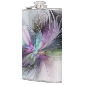 Flasques Nouvelle vie, Colorful Abstrait Fractal Art Imagin (Gauche)