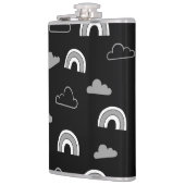 Flasques Nuages gris et arcs-en-ciel sur Black Flask (Gauche)