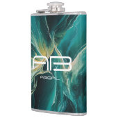 Flasques Nuances de bleu : Ocean Dreams Personnalisable (Gauche)