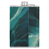 Flasques Nuances de bleu : Ocean Dreams Personnalisable (Dos)