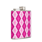 Flasques Nuances de motif de diamant fuchsia (Droite)