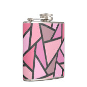 Flasques Nuances de motif en vitrail de corail (Droite)