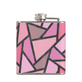 Flasques Nuances de motif en vitrail de corail (Dos)