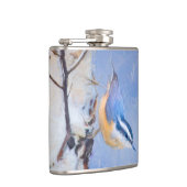 Flasques Nuthatch à poitrine rouge Peinture d'art original (Droite)