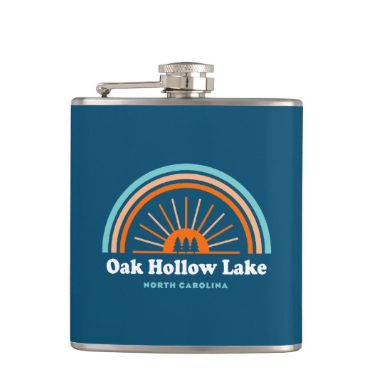 Flasques Oak Hollow Lake Caroline du Nord Rainbow (Devant)