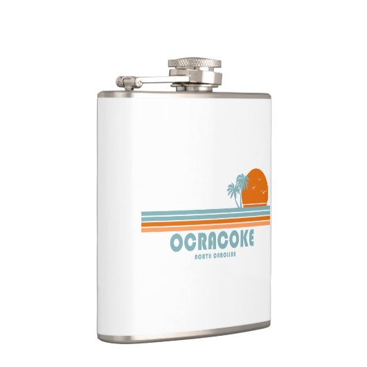 Flasques Ocracoke Caroline du Nord Sun Palm Trees (Droite)