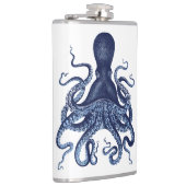 Flasques Octopus, Kraken, vintage, gravure , nautique, ma (Droite)