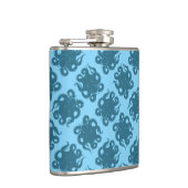 Flasques Octopus sur Motif bleu (Droite)