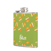 Flasques Oeufs en corbeille marron sur vert (Gauche)