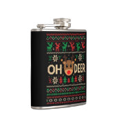 Flasques Oh Deer Ugly Christmas Sweater Flask (Droite)