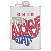 Flasques Ohio surnom Word Art (Devant)