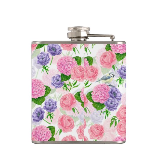 Flasques Oiseau et fleurs (Dos)