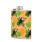 Flasques Oiseau tropical Toucan Motif sans couture (Gauche)