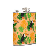 Flasques Oiseau tropical Toucan Motif sans couture (Droite)