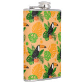 Flasques Oiseau tropical Toucan Motif sans couture (Droite)