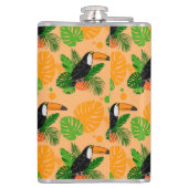 Flasques Oiseau tropical Toucan Motif sans couture (Dos)