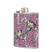 Flasques Oiseaux dans le jardin lilas rose (Gauche)