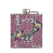 Flasques Oiseaux dans le jardin lilas rose (Dos)