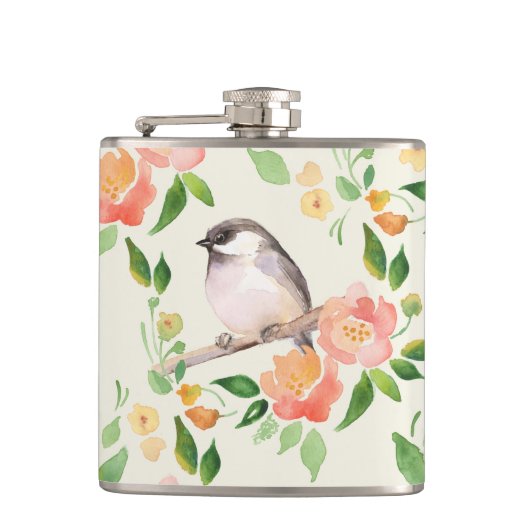 Flasques Oiseaux et fleurs (Devant)